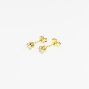 A topo circón redondo cristal