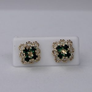 Topo Rosca Cuadrado Aros Verde